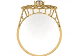 single stone ring for ladies 3D Print Model
