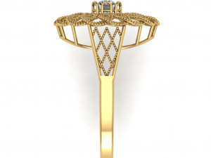 single stone ring for ladies Modelo de impresión 3D