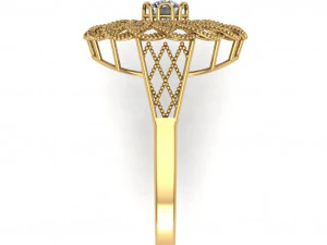 single stone ring for ladies 3D Print Model
