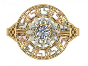 single stone ring for ladies 3D Print Model