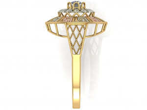 single stone ring for ladies 3Dプリントモデル