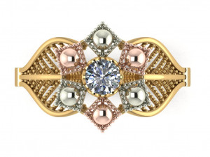 single stone ring for ladies 3D Print Model