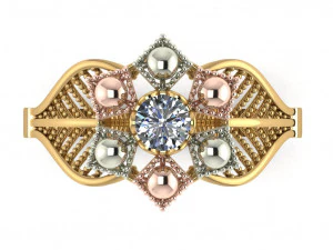 single stone ring for ladies 3D Print Model