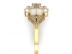 single stone ring for ladies 3D Print Model