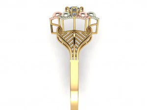 single stone ring for ladies 3D Print Model