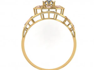 single stone ring for ladies 3D Print Model