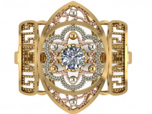 single stone ring for ladies 3D Print Model