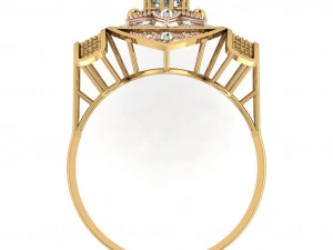 single stone ring for ladies 3D Print Model