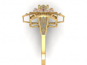 single stone ring for ladies Model do druku 3D
