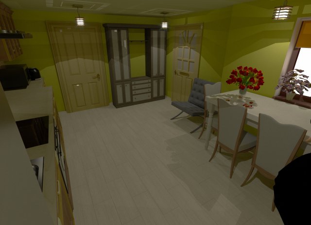 kitchen Modelo 3D .c4d .max .obj .3ds .fbx .stl .blend 