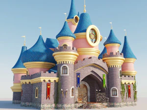 城ディズニーランド 3Dモデル