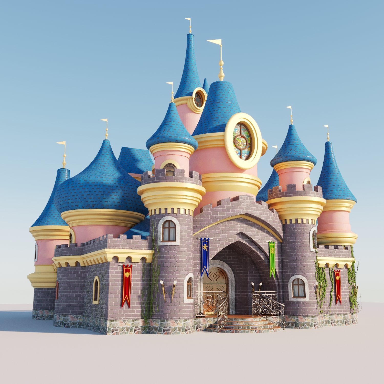 Disneyland castle 3D model - TurboSquid 1958978
