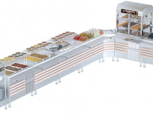 셀프서비스라인 3D 모델