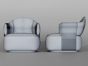 luxurychair 3Dモデル