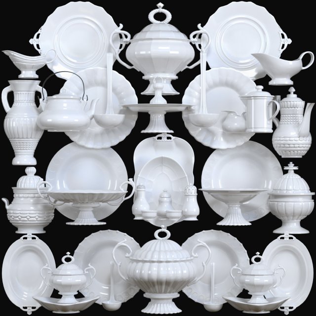 tableware Modelo 3D .c4d .max .obj .3ds .fbx .stl .blend 