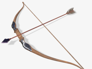 BowLowPoly 3D Model