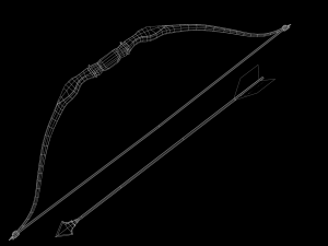 BowLowPoly 3D Model