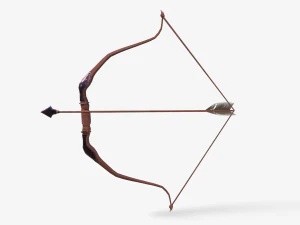 BowLowPoly 3D Model