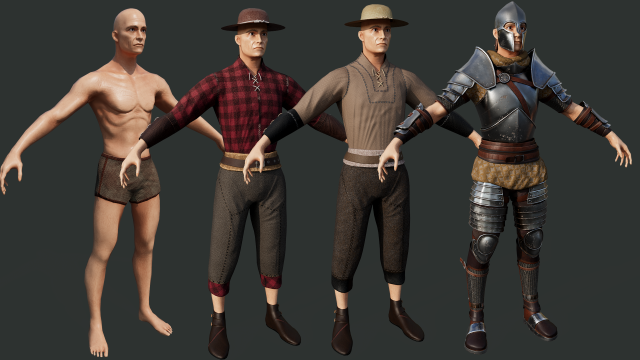 CostumedAvatar Modèle 3D .c4d .max .obj .3ds .fbx .stl .blend 