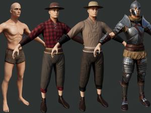 CostumedAvatar 3D Model