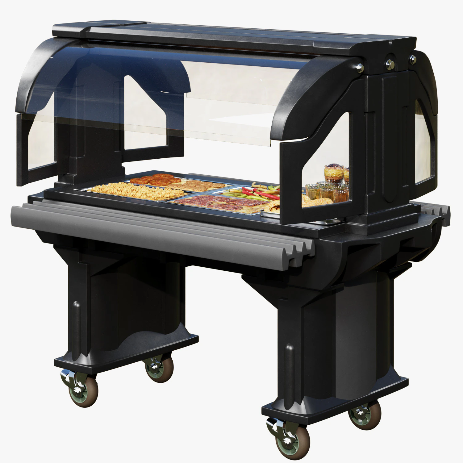 Cambro Versa Food Service Table 3D Model .c4d .max .obj .3ds .fbx .stl .blend 