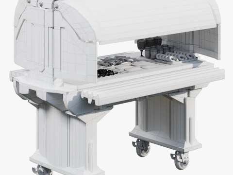 Cambro Versa Food Service Table 3D Model