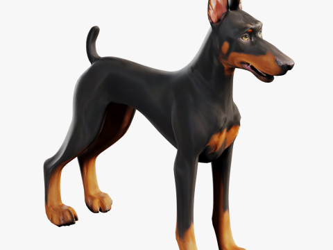 Doberman 3Dモデル