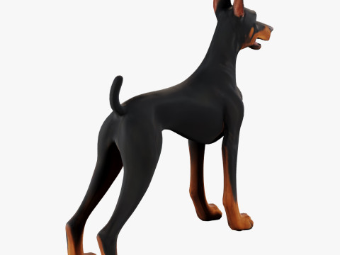 Doberman 3Dモデル