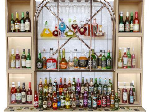 AlcoholBar 3D Model