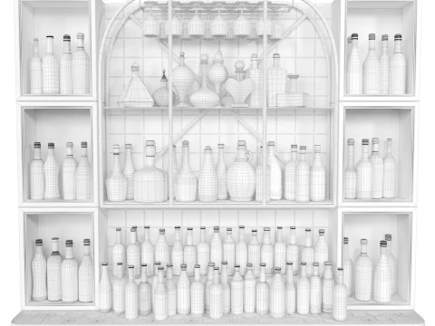 アルコールバー 3Dモデル