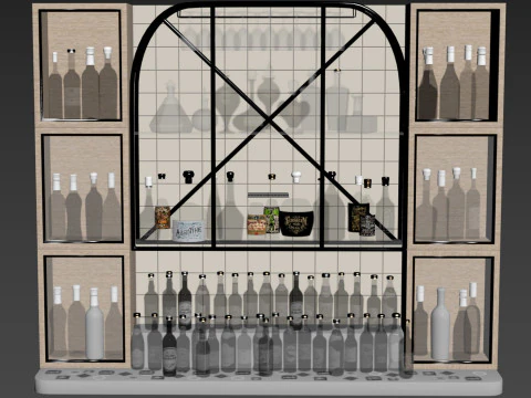 アルコールバー 3Dモデル