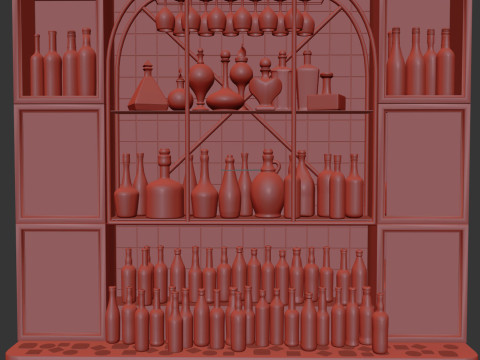 AlcoholBar Model 3D
