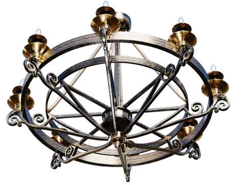 Candle Lamp 3D Model