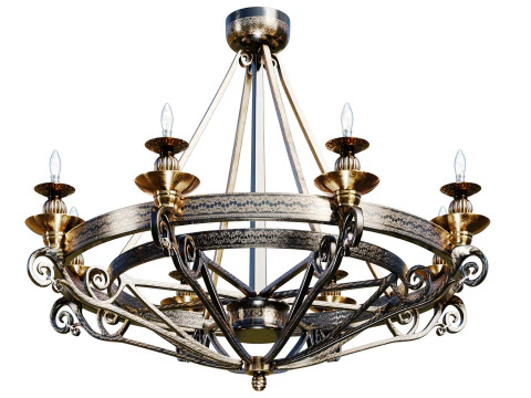 Candle Lamp 3D Model