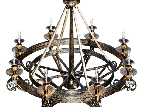 Candle Lamp 3D Model