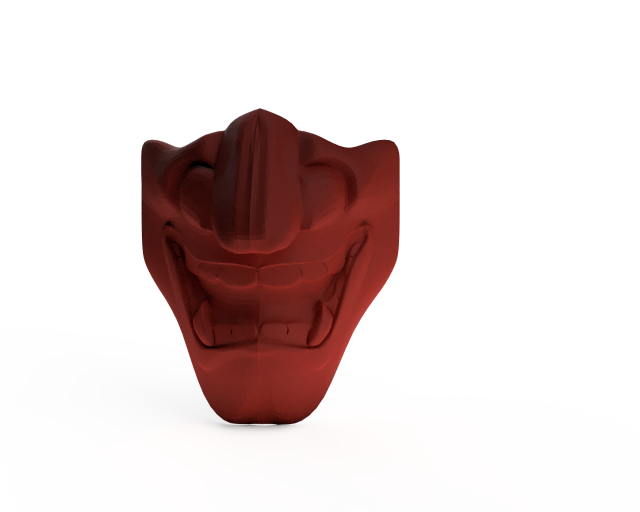 demon mask 3D 模型 .c4d .max .obj .3ds .fbx .stl .blend 