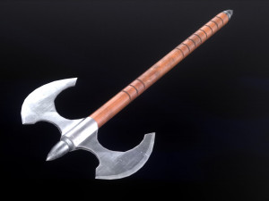 battle axe 3D मॉडल