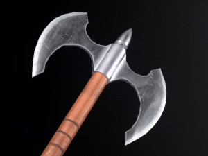 battle axe 3D मॉडल