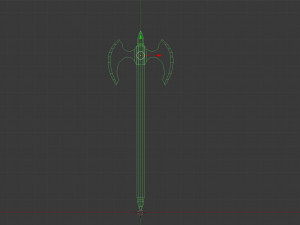 battle axe 3D मॉडल