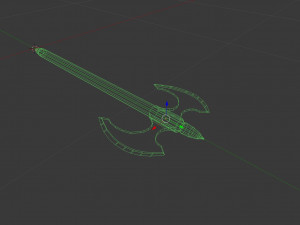 battle axe 3D मॉडल