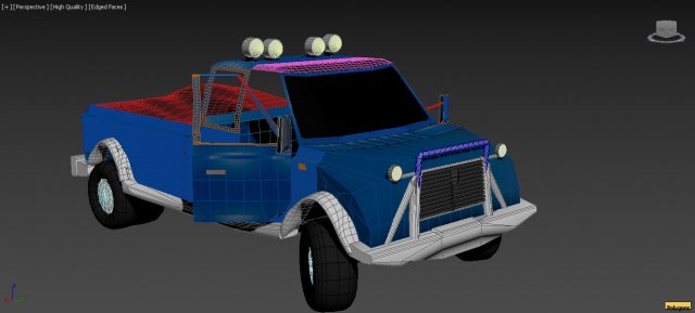 the old pickup 3D Model .c4d .max .obj .3ds .fbx .stl .blend 