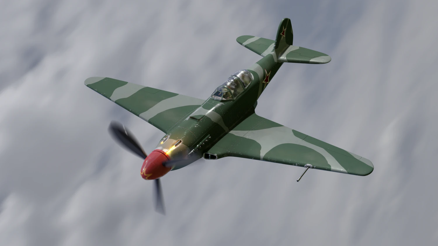 yakovlev yak 9 3D Model .c4d .max .obj .3ds .fbx .stl .blend 