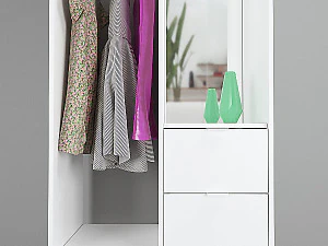 ikea wardrobe with dresses 3D Model