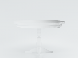ingatorp ikea extendable table 3D मॉडल