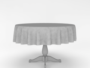 ingatorp ikea extendable table 3D मॉडल