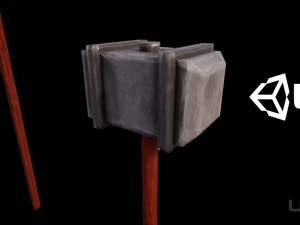 stylized melee pack 4 models Model 3D