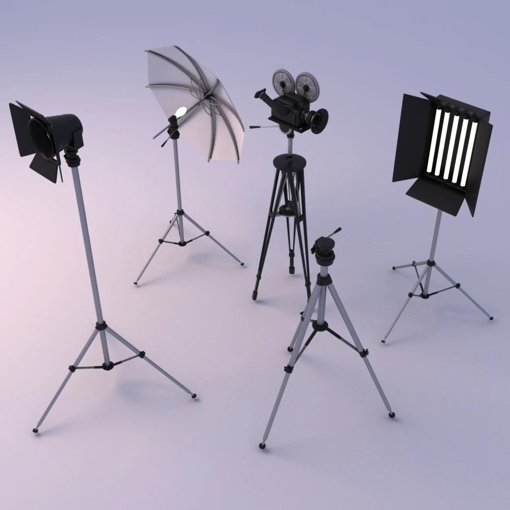 photography studio 3D Model .c4d .max .obj .3ds .fbx .stl .blend 