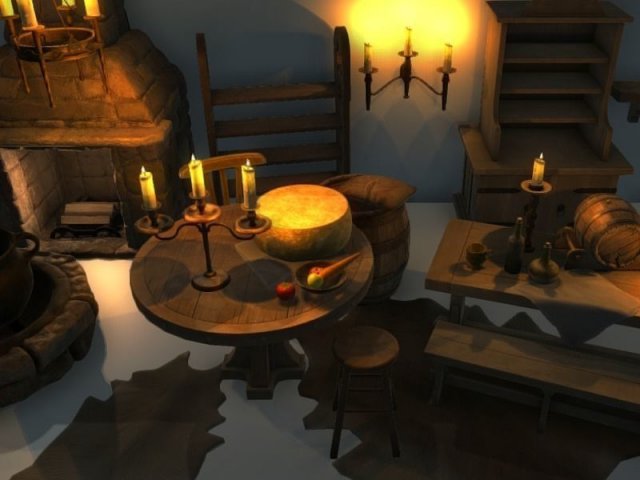 medieval tavern Modelo 3D .c4d .max .obj .3ds .fbx .stl .blend 