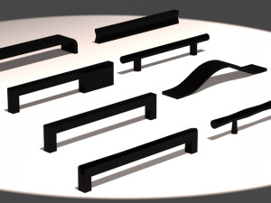 kitchen handles 3D 모델