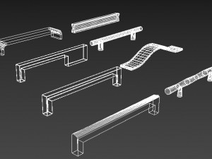 kitchen handles 3D 모델